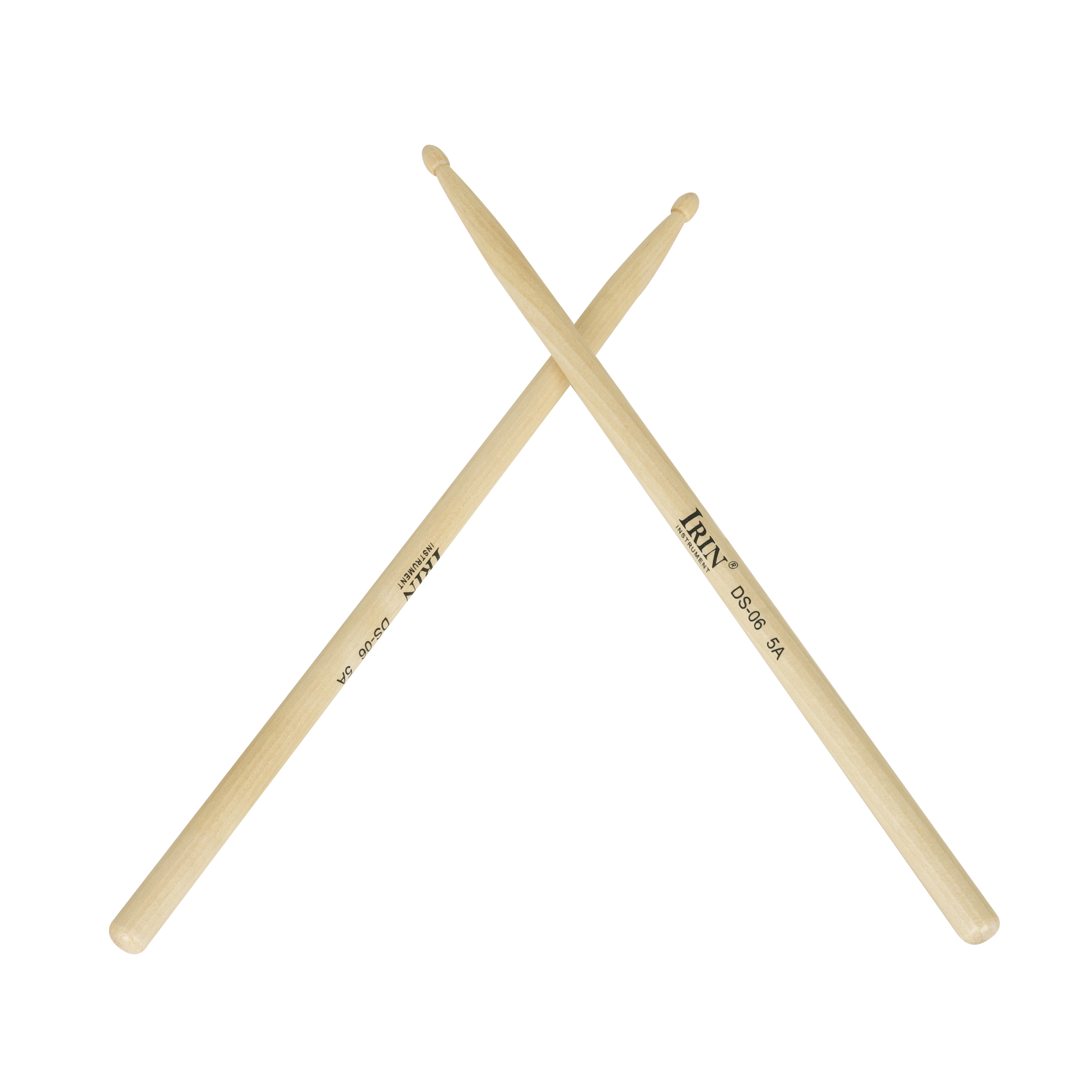 Baquetas de tambor IRIN 5A 7A, par de baquetas de arce, piezas de instrumentos musicales de percusión, accesorios de tambor resistentes de alta densidad
