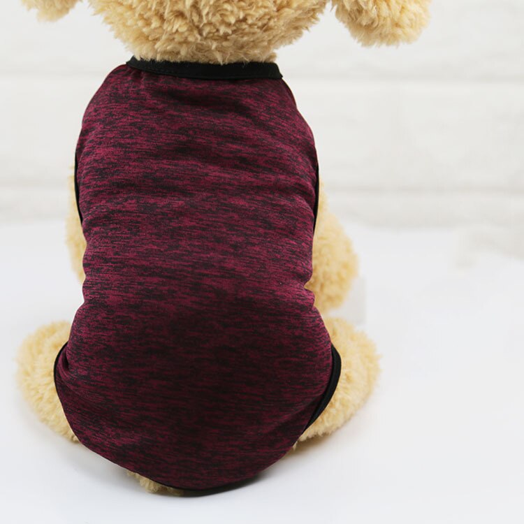 Cheap Cute Dog Clothes for Small Dogs Summer Dog Clothing Coat Vest Puppy Clothes Pet Dog Coat Yorkies Chihuahua Hoodies XS: Wine Red / S
