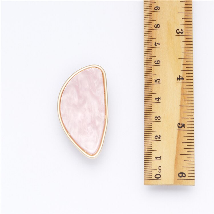 Weiß Rosa Acryl Big Erklärung Ring Party Frauen Einfache Schmuck Geometrische Harz Ring Neue Bague Bijoux Femme