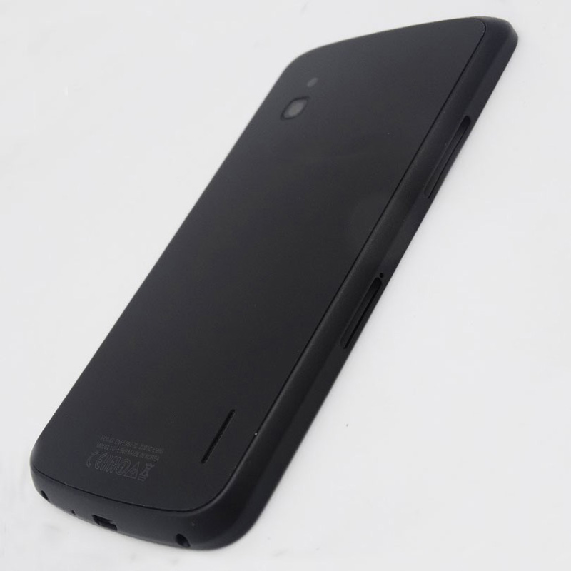 Batterij Cover Voor LG Google Nexus 4 E960 Batterij Deur Back Glas Behuizing + NFC Reparatie Onderdelen Zwart Wit glas Materiaal