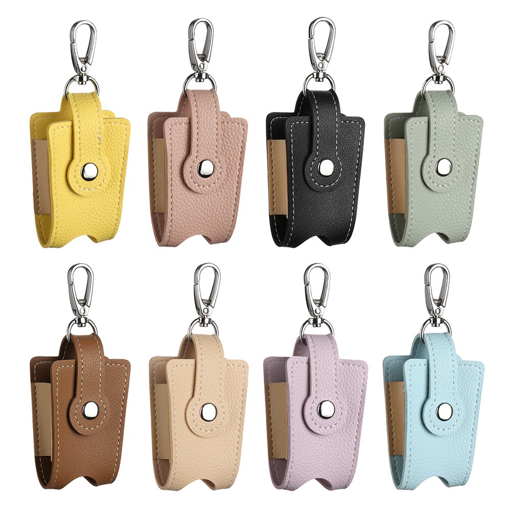 Hand Sanitizer Gel Bottles Storage Bottle Holder With Keychain Carrier Flip-Top Empty Container Reusable Travel Bag