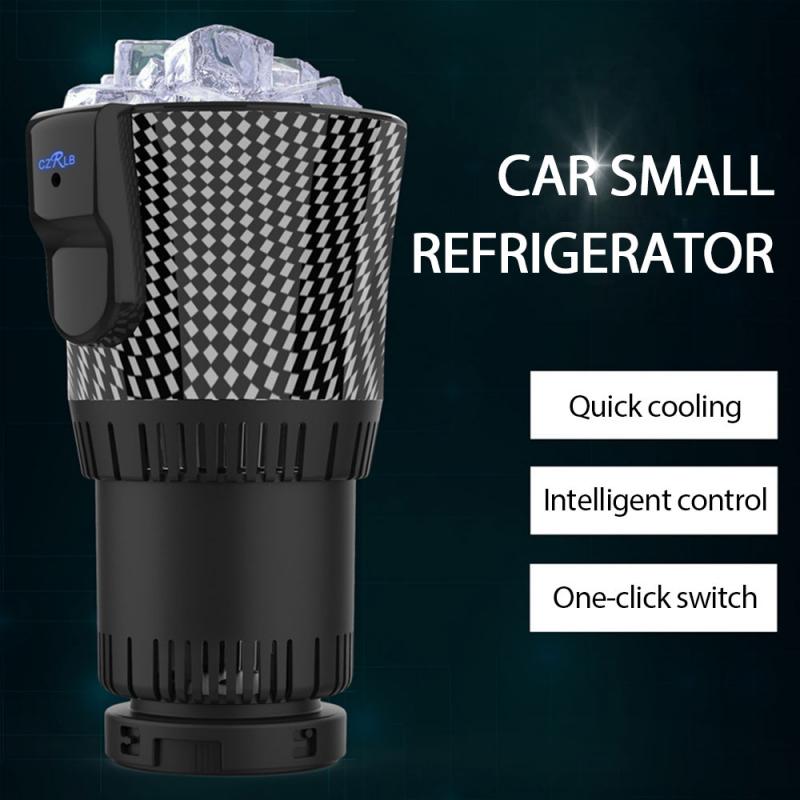 Taza de enfriamiento de la calefacción del coche de 12V para el refrigerador del coche de la Oficina soporte para tazas y copas inteligente vaso de bebidas de enfriamiento lata de bebidas
