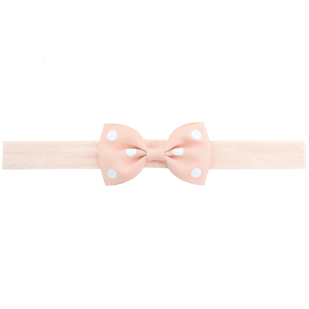 1 Pcs Headwrap Baby Hoofdbanden Hoofddeksels Meisjes Boog Knoop Dot Haarband Head Band Infant Peuters Haar Kleding Accessoires: 8