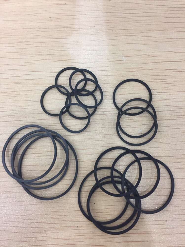 1 zak 20 stks/zak DVD CD VCD Transmissie riem alle size gevouwen lenth 2.5-5.5 cm dikte 1.2mm rubber riem aandrijving riem