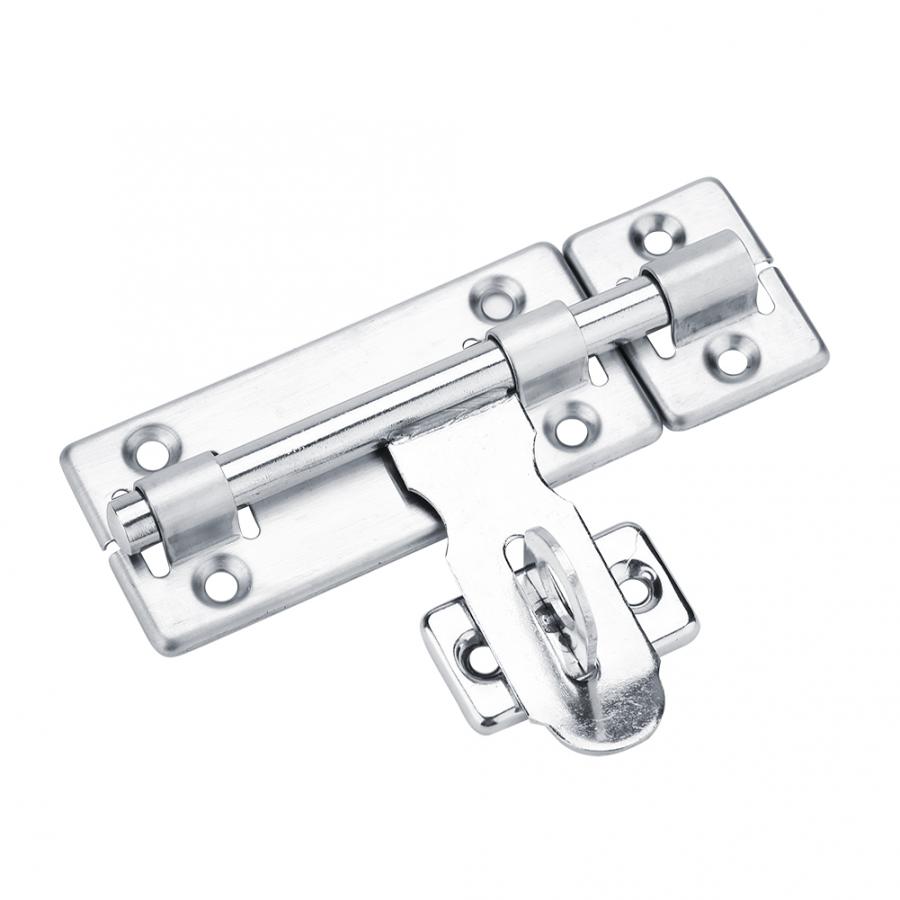 4in 6in 8in Stainless Steel Security Home Door Bolt Padlock Sliding Barrel Bolt Window Lock Drawer Cupboard Gate Lock Door Latch