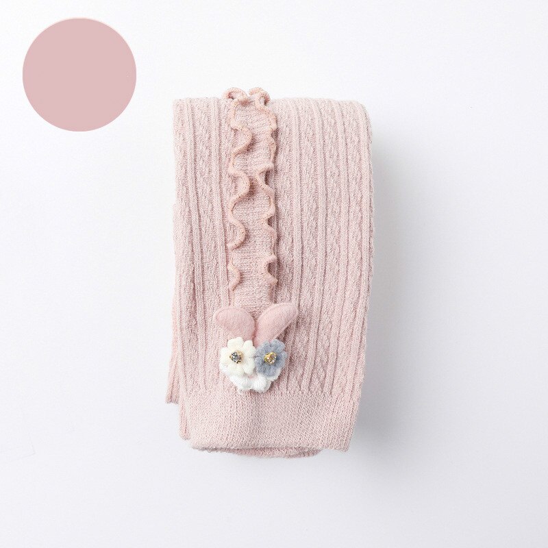 Leggings Herbst Winter Baby Strumpfhosen Heißer Baby Kleinkind Kind Mädchen Rippen Strümpfe Baumwolle Warme Strumpfhosen Solide Candy Farbe Engen 0-5Y: Pink Tights / 0 to 1 year