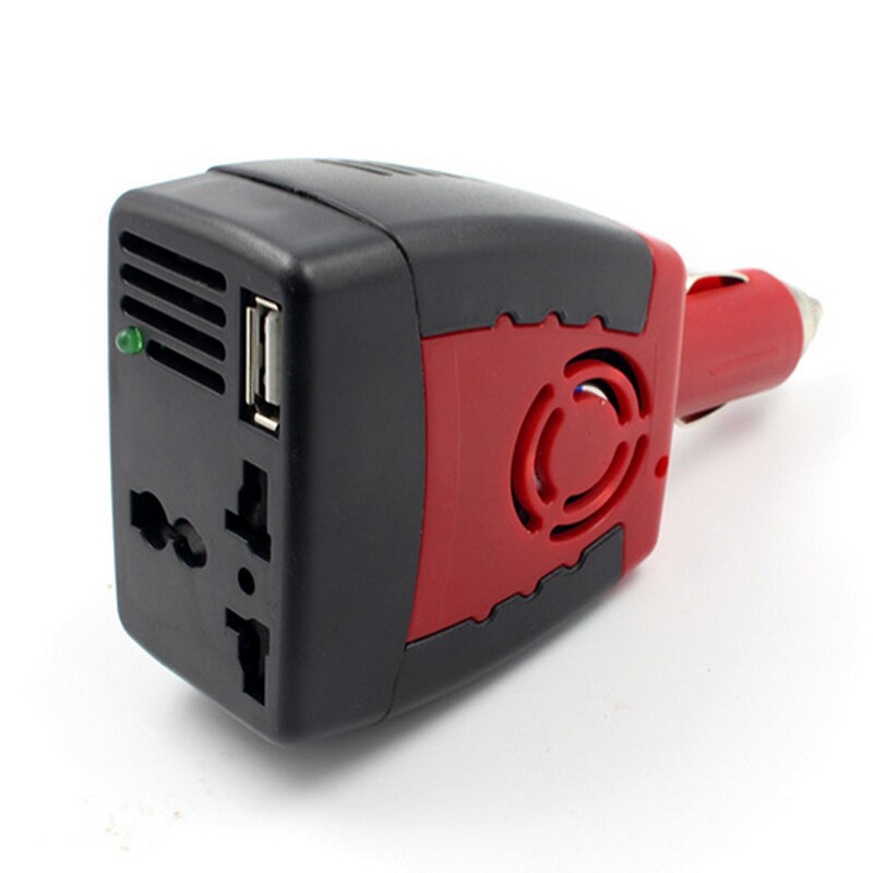 1pc auto-omvormer 150w 12v dc  to 220v ac sigarettenaansteker voeding omvormer adapter met 5v 0.5a usb-oplaadpoort