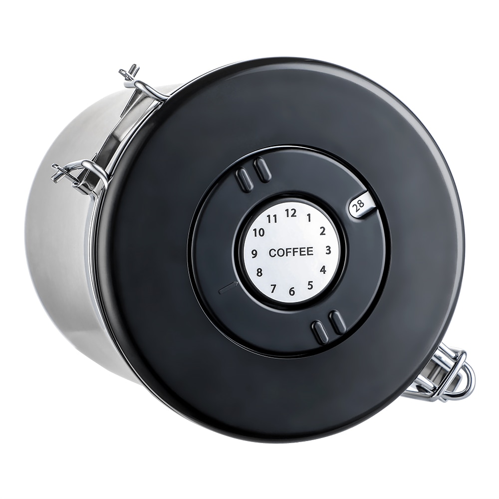 Stainless Steel Coffee Canister With Scoop Airtight Coffee Container Storage Set For Coffee Beans Tea