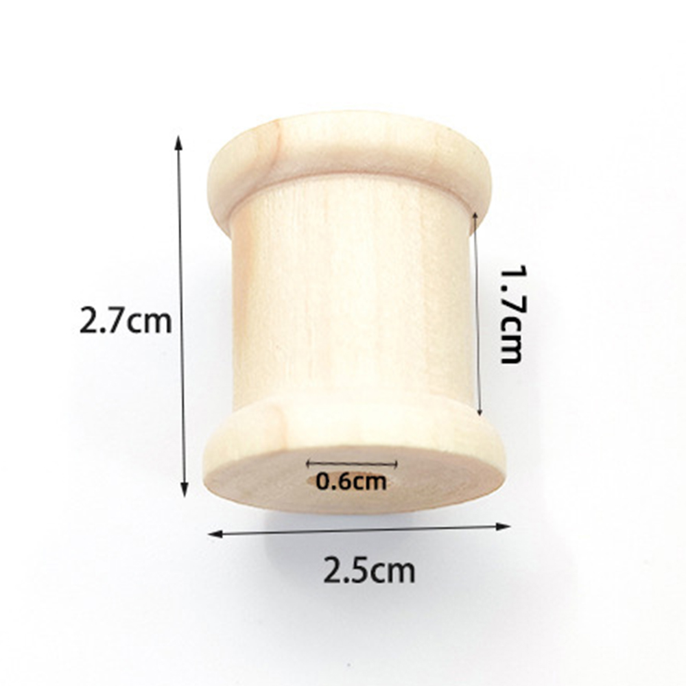Bobinas de madera para manualidades, carretes de hilo vacíos para hilo, cintas de alambre, carrete, accesorios de costura, herramientas para manualidades de madera, 100/50/20/10/5 uds.: plum
