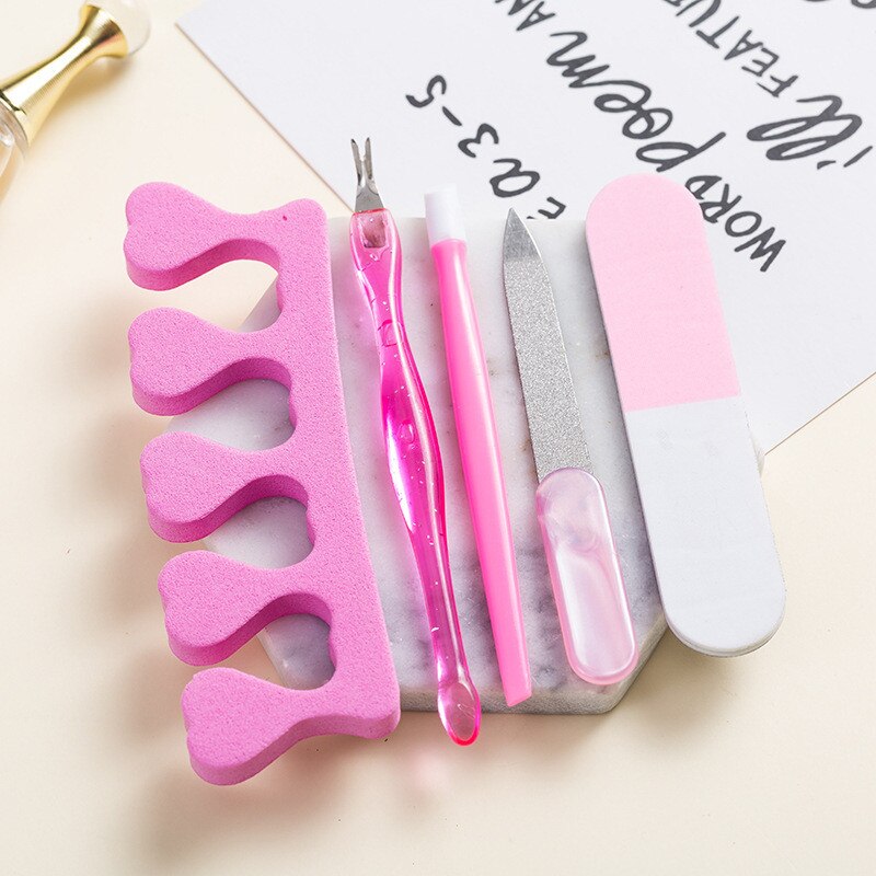 5pcs Removal Repairing Finger Toe Plastic Nail Set Dead Skin
