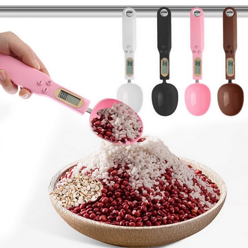 Digital Kitchen Measuring Spoons 500g/0.1g Electronic Spoon Weight Volume Food LCD Display Food Scale