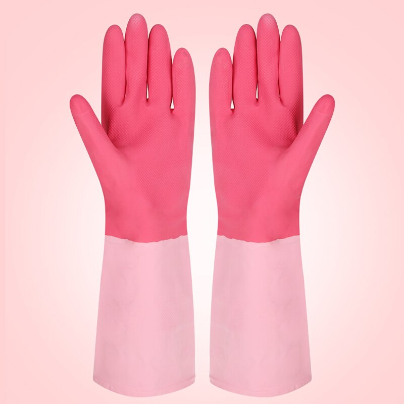 Keuken Waterdichte latex handschoenen flexibele huishoudhandschoenen Afwas Scrubber Schoonmaak Handschoenen
