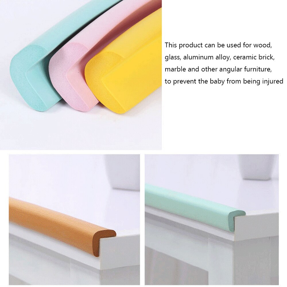 1 Set 2M Kinderen Beschermen Botsing Tafel Guard Strip Baby Veiligheid Glas Edge Corner Schuim Bumper Met Tape Tafel edge Guard Strip