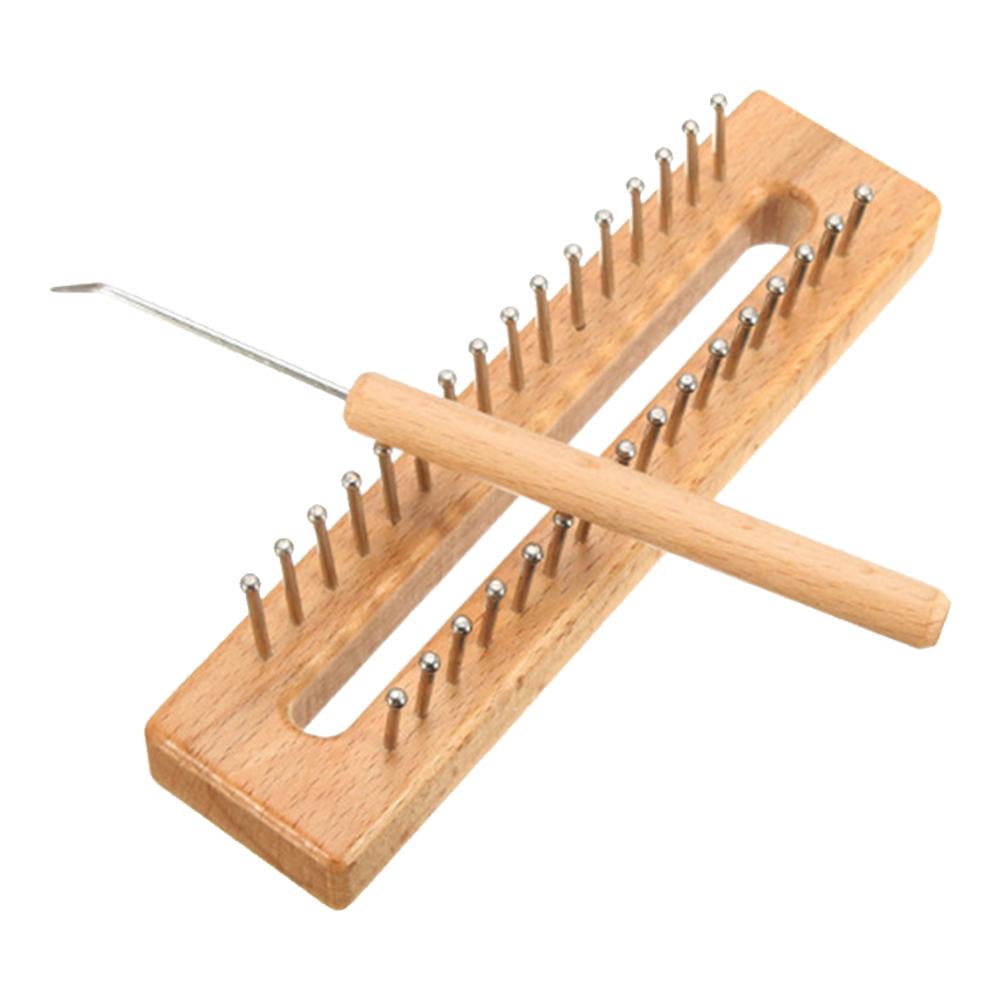 Houten Naaimachine Weefgetouw Kit Handgemaakte Geweven Pak Houten Multifunctionele Loom DIY Wol Haak Weefgetouwen Huishoudelijke Benodigdheden: B