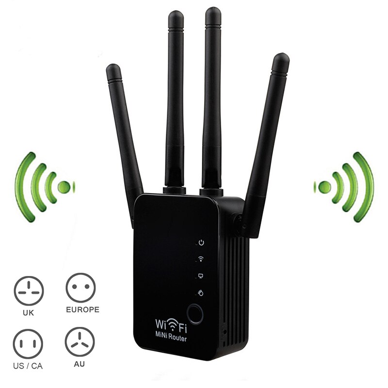 Mini Wifi Draadloze Router Repeater Signaal Versterker Range Extender 300Mbps Thuis LHB99