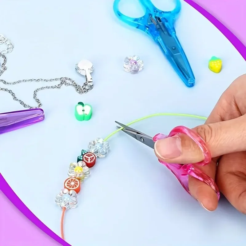 1 szt. mini zestaw nożyczek rzemieślniczych Precyzyjne nożyce robić precyzyjnego cięcia Idealne robić cięcia papieru, scrapbookingu, kosmetyki i nożyczek rzemieślniczych robić szycia