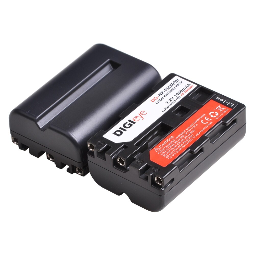3 pièces 1800mAh NP-FM500H NP FM500H batterie + LED double chargeur pour Sony Alpha a68,a77II,SLT-A57,A58,A65,A100,A350,A450,A550,A580