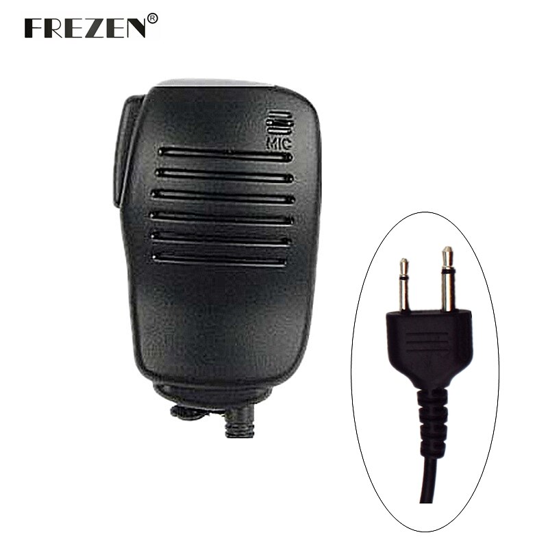 Portable Mini Speaker Mic Microphone PTT for Icom Two Way Radio IC-F3 SL25 V80 for Cobra Walkie Talkie HH37ST FRS90