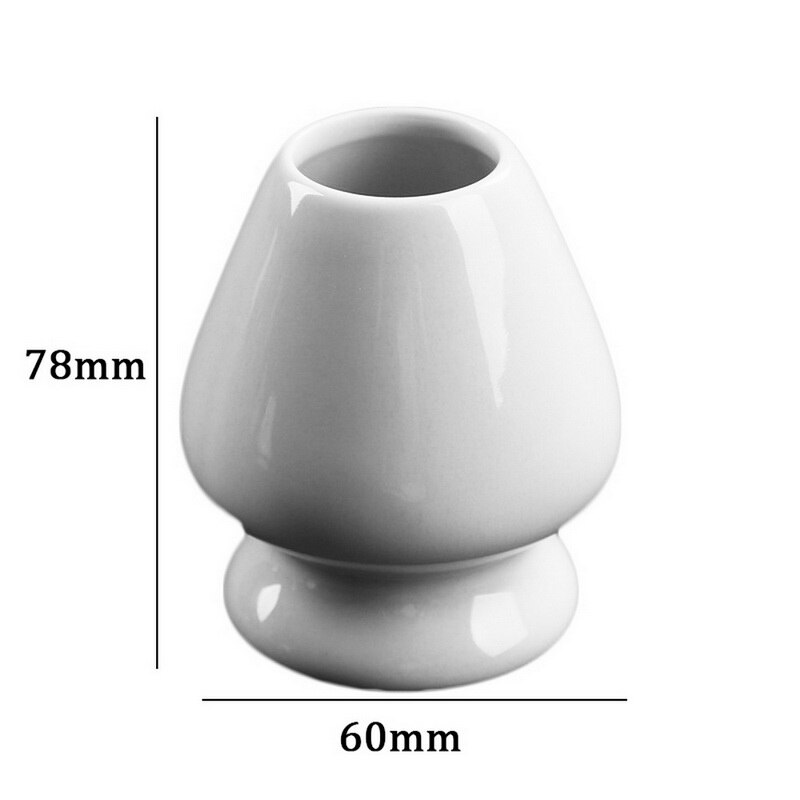 Ceremonia herbaty Matcha trzepaczka bambusowa Chasen zielona herbata trzepaczka Chasen uchwyt pędzle ceramika/metalowy uchwyt Chasen dzbanek na herbatę: biały