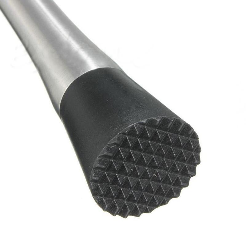 Cocktail Muddler Bar DIY Stainless Steel Bar Mixer Stirrer Cocktail Drink Fruit Drink Tool Stirrer Mixer Barware Kitchen Tool