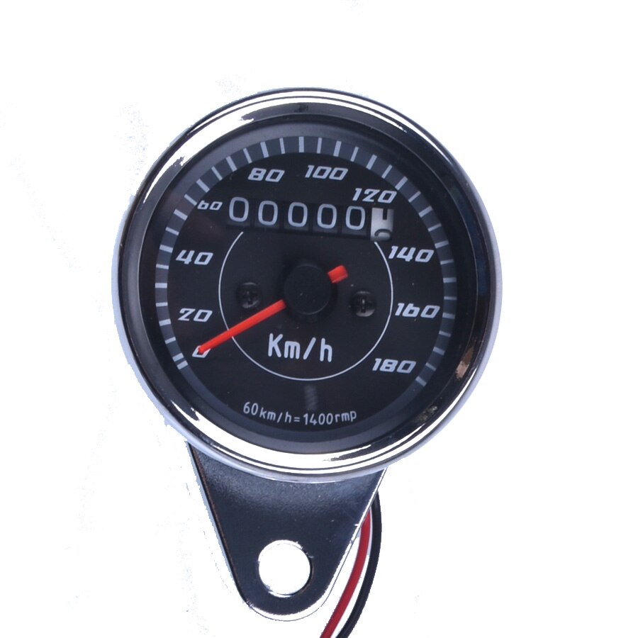 Universal Motorcycle Speedometer Meter Double Color LED Light Odometer speed meter gauge Miles For Motorcycle ~