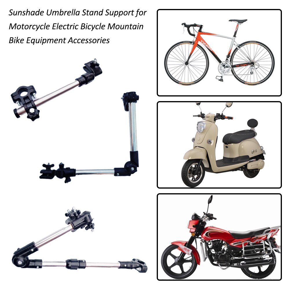 Parasol Parapluie Support pour Moto Vélo Électrique VTT Matériel Accessoires