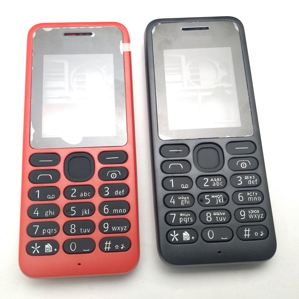 Full Complete Mobile Phone Housing Cover Case+Russian Keypad For Nokia 130 DS RM-1035 Rm1122