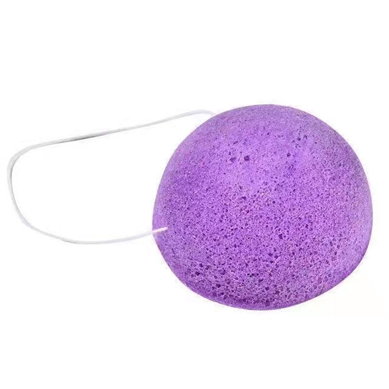 Forma de gota de agua esponja Natural Konjac Konnyaku cosmético Puff Facial piel de la cara limpiar esponja de maquillaje al por mayor herramientas de belleza: COLOR 2