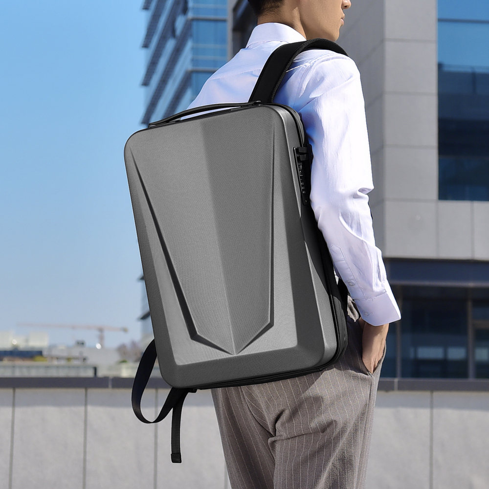 Sac à dos pour ordinateur portable 17 pouces pour hommes, étanche, extensible, coque rigide, antivol, Tsa, chargement USB, bureau, voyage, affaires, sac à bandoulière