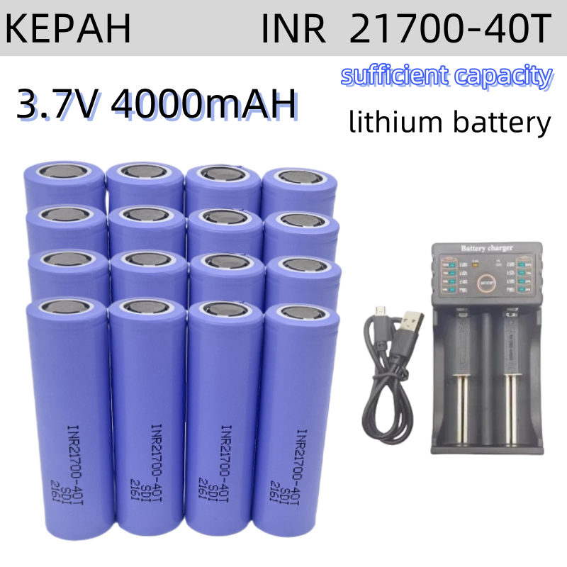 100% 21700 4500mah 45A 40T 3.7V high discharge/capacity Li-ion rechargeable battery PK 30T high discharge power li-ion