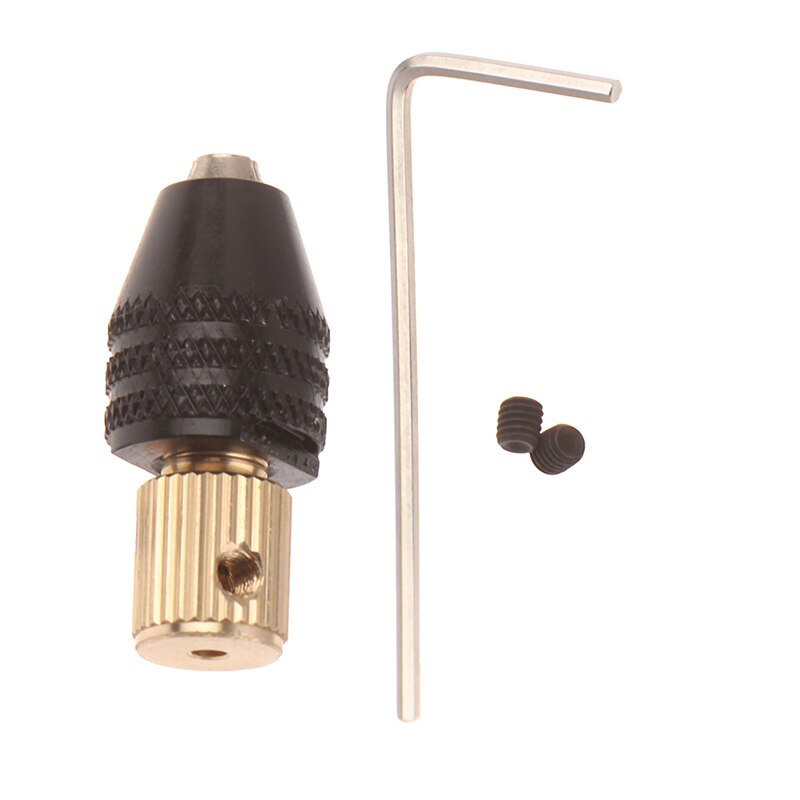 Elmotoraxel mini borrchuck fixtur 0.5-3.2 mm borr micro borr chuck sexkant borr chuck 2.3mm/3.17mm/ 5mm