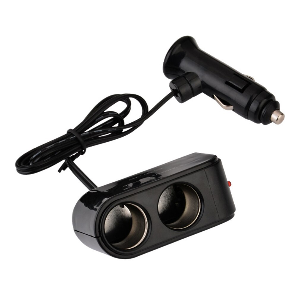 12V/24V 2 Way Car Ignition Lighter LED Light Switch Universal Auto Socket Splitter Charger 3.1A USB Fast Charging