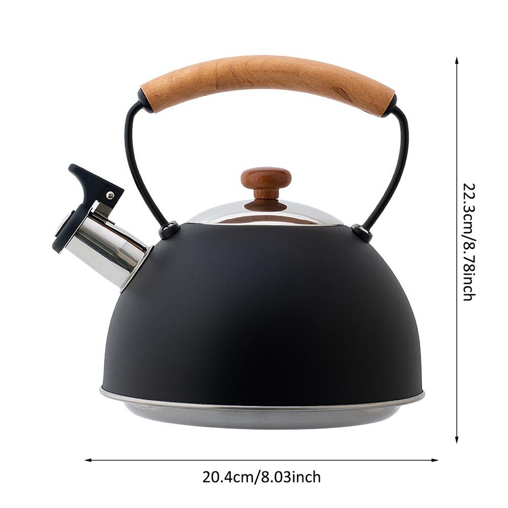 Whistling Kettle 2.5L Stainless Steel Whistle Tea Kettle Water Bottle Tea Pot Kitchenware For Gas Stove Induction Cooker