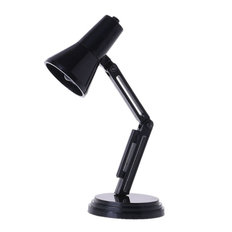 1:12 Dollhouse Miniatuur Lamp Led Licht Meubilair Speelgoed Poppen Fantasiespel 900C: Black