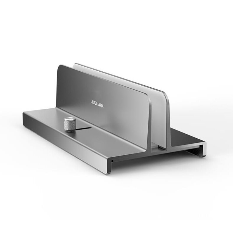JIUSHARK Universal Vertical Aluminum Laptop Stand Adjustable (10-34Mm)Laptop Holder Desktop Stand Compatible with All Laptops: Default Title