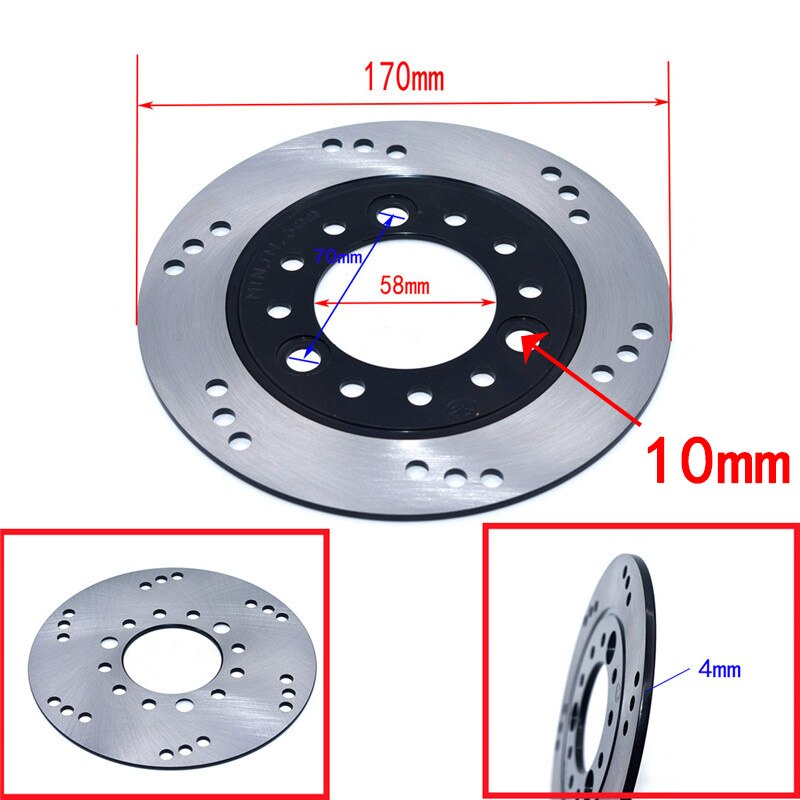 Voor Achter Remschijf Rotor 108 130 158 170 180 190Mm Voor 125cc 150cc 200cc 250cc Quad Pit Dirt bike Atv Utv: I