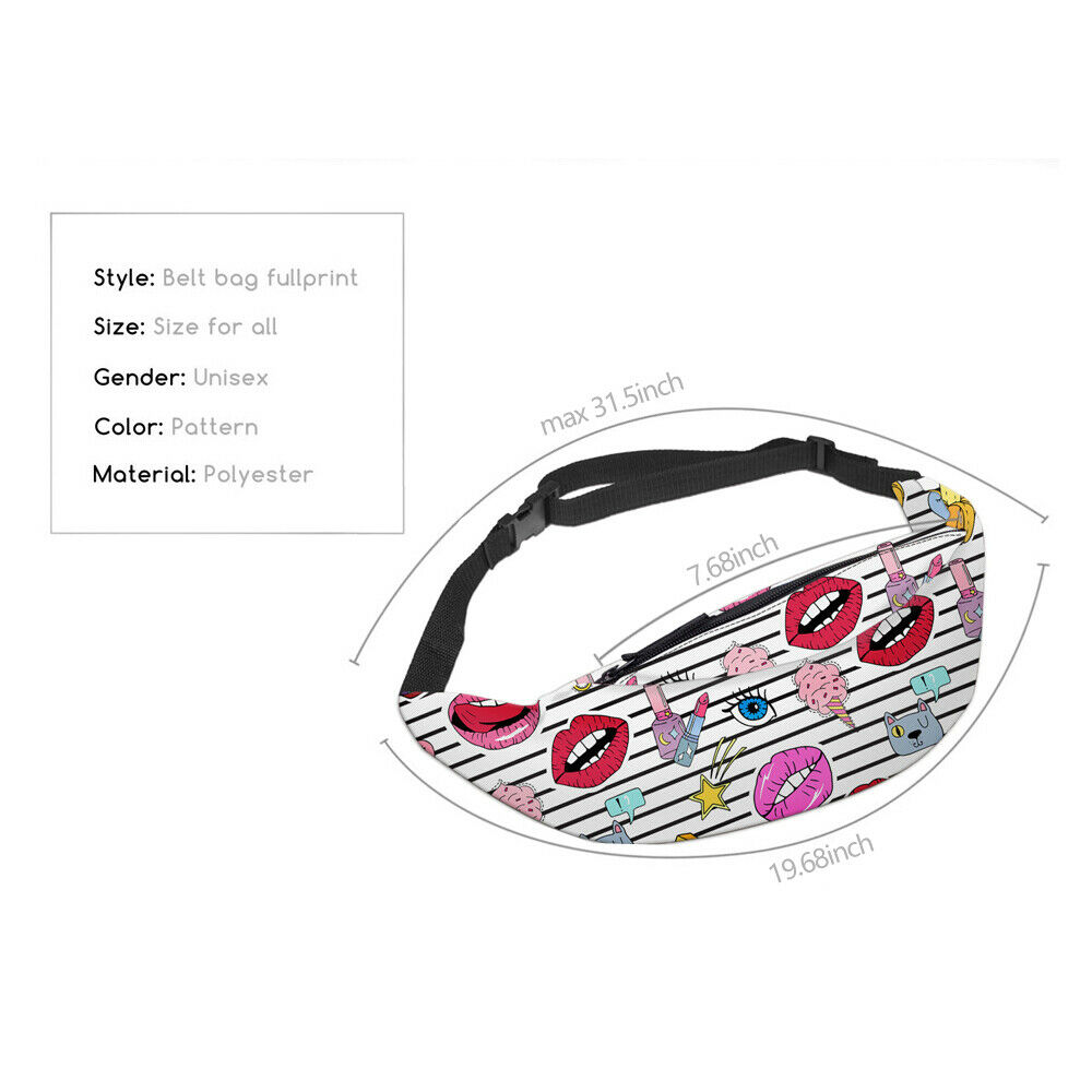 Moda Feminina Menina Bolsa de Viagem Hip Bum Saco Da Cintura bloco de Fanny Correia Bag Mini Bolsa