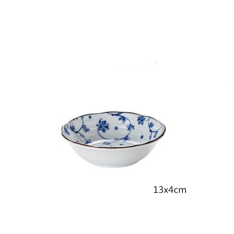 1 pcsjaponais petit déjeuner assiette nourriture fruits dessert assiette snack plateau cuisine boîte de rangement japonais en céramique bol soupe bol ensemble de couverts: j