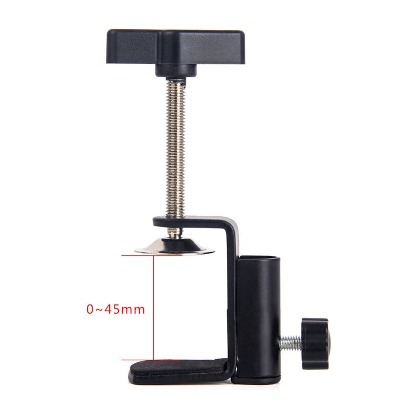 2022 Aluminum Alloy Iron Cantilever Bracket Clamp for Mic Stand Table Lamp Desk Clip