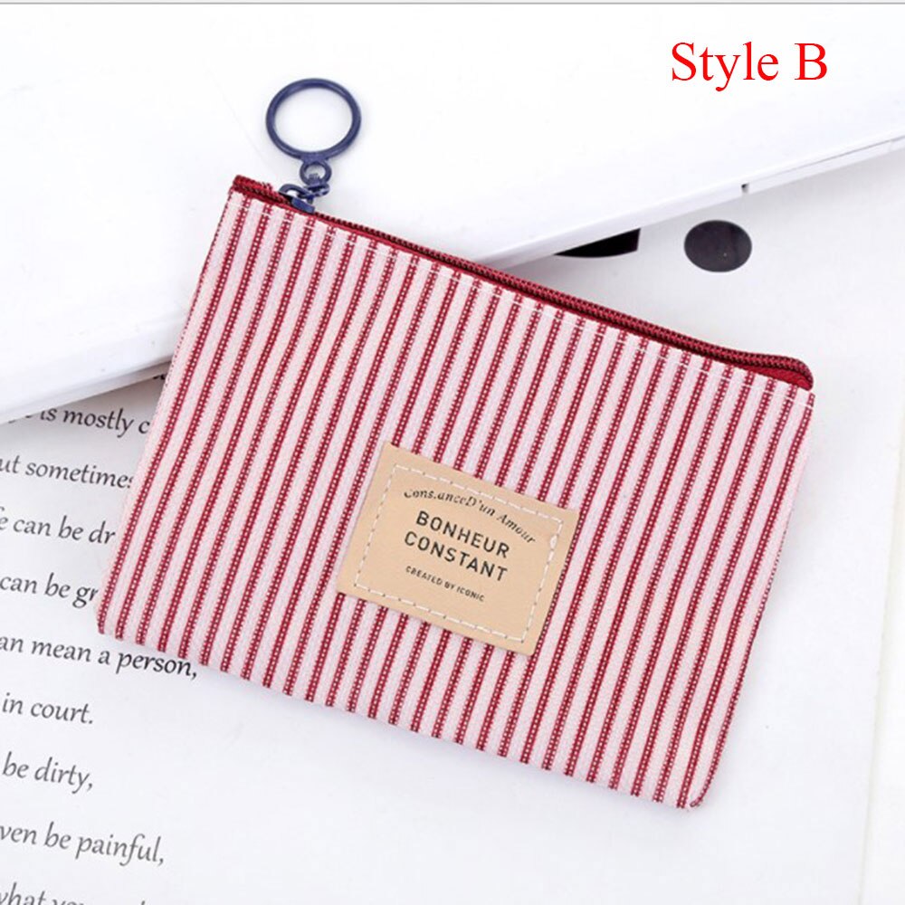 1PC Sanitary Napkin Storage Bag Canvas Pad Makeup Bag Coin Purse Jewelry Organizer Credit Card Pouch Case Tampon Packaging: C-Style B