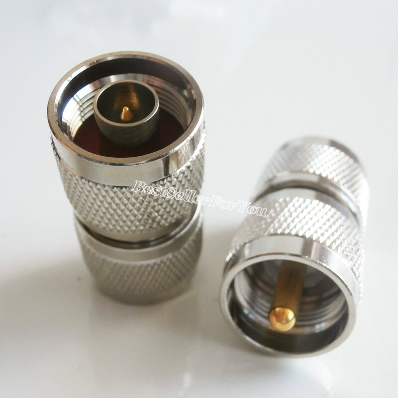 1Pcs N Male plug to UHF PL-259 PL259 Male Straight Radio RF adapter connector
