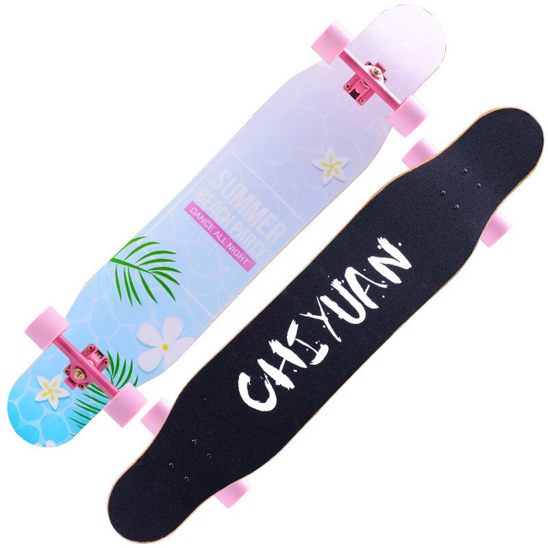 Standard Longboard Skateboards for Beginners Kick Skate Board Maple wood dance board road travel brush street 118cm: K