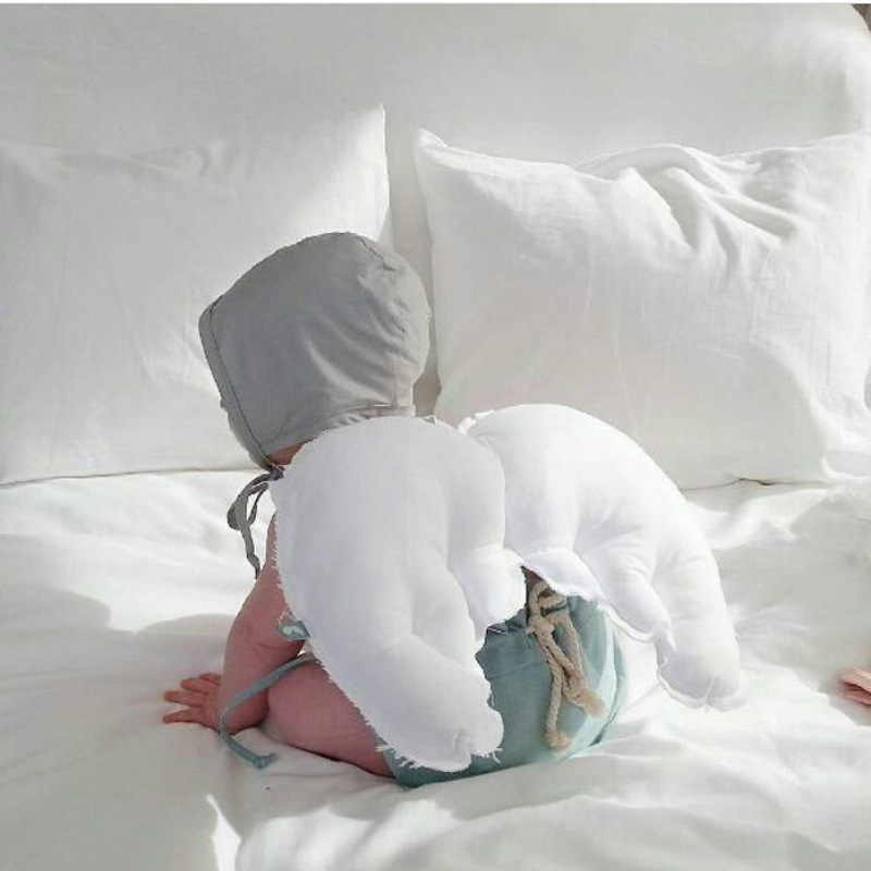 Baby beddengoed sets Katoen kinderkleding vleugels kussen Kid&#39;s bed bumper multifunctionele Baby kussen zuigeling babykamer decoratie