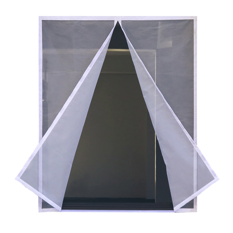 Magnetisk myggnett til innendørs vindu, nettinggardin i tyll, tilpasset størrelse, lukkes automatisk, enkel installasjon: 12*2.6 / Grå