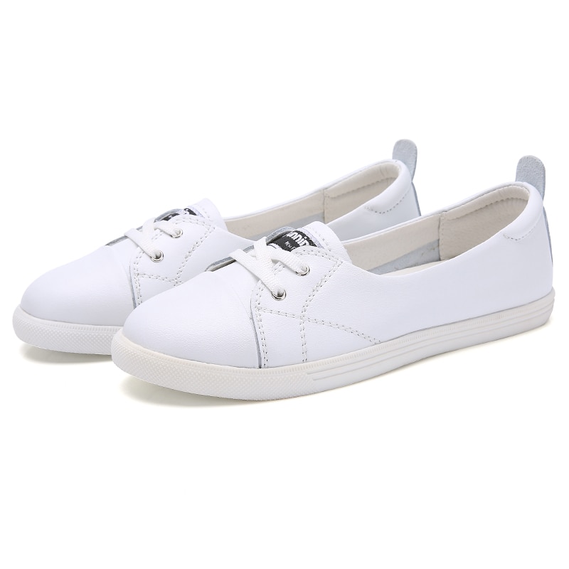 Zimnie Vrouw Ballet Schoenen Uitgesneden Leer Ademend Mocassins Vrouw Bootschoenen Ballerina Dames Flats Schoenen Maat 35 ~ 40