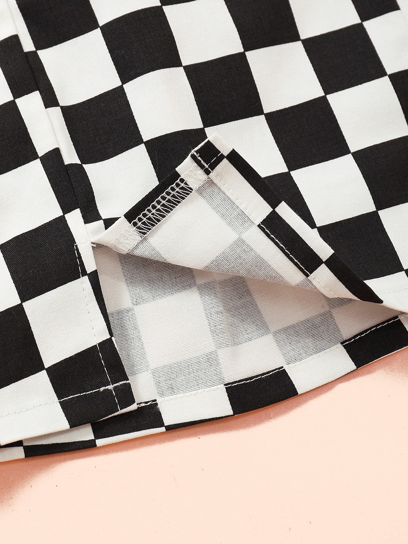 Criança bbay meninas saias linha a 2020 novas roupas de outono preto branco xadrez dividir bottoms saia menina saias por 1-6 anos