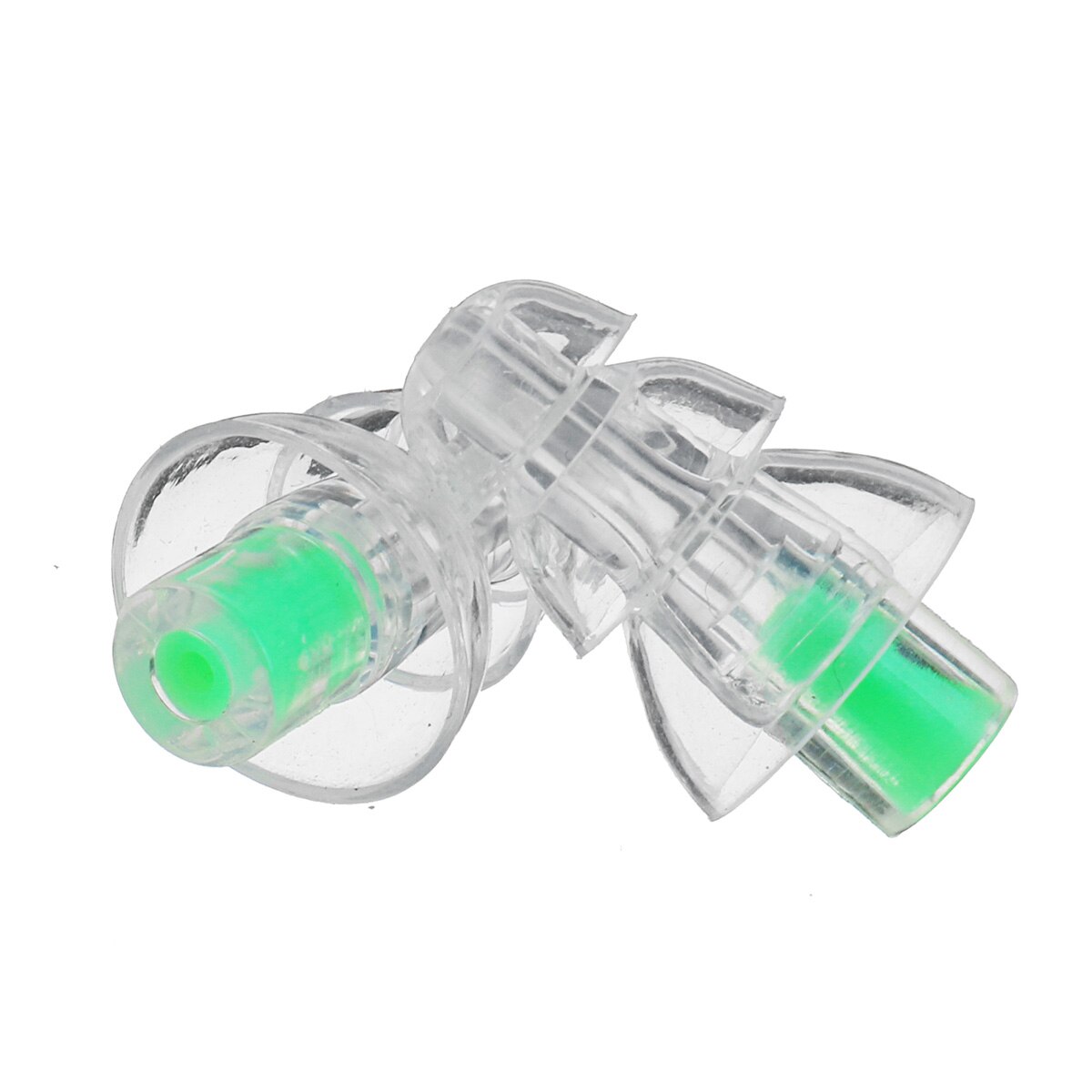 2Pcs Noise Cancelling Earplugs Hearing Protection Reusable Silicone Ear Plugs For Sleep Concerts Musician Bar Drummer: Green