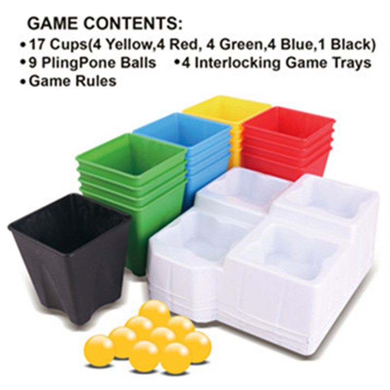 Il nuovo 2-4 giocatori rimbalza il partito della palla attiva la palla da salto nella partita della tazza gioco famiglia Desktop che rimbalza giocattoli per bambini