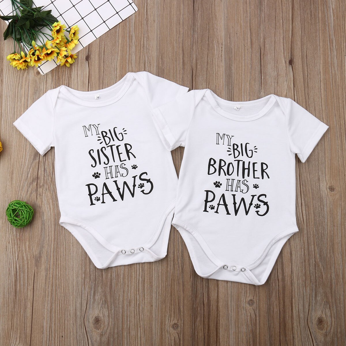 Baby zomerkleding cue baby baby jongen meisje bodysuit letter print korte mouwen witte jumpsuit kleding match outfits 0-18m