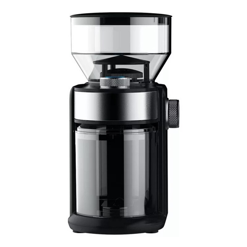 Elektrisk kaffekværn kaffemølle maskine kaffebønnekværn maskine flade grater mølle sort eu stik